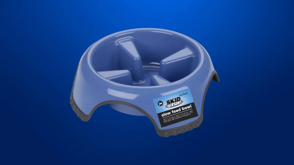 JW Pet Skid Stop Slow Feed Bowl